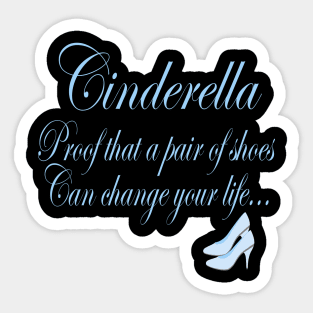 Cinderella Shoe T-Shirt Sticker